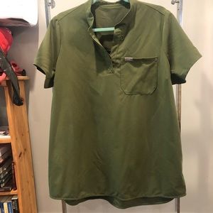 Maternity Fig Scrub top size L Green Olive